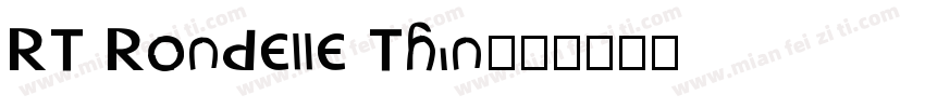 RT Rondelle Thin字体转换